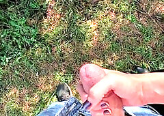 Wicked Nature Tugjob - Outdoor Boy POV Tugjob Massive Cum
