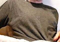 He has amateur guy with long huge wood