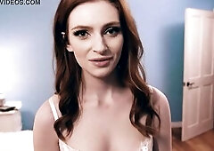 Stunner Redhead Maya Kendrick Screws Her Doppelganger Transsexual Aspen Brooks