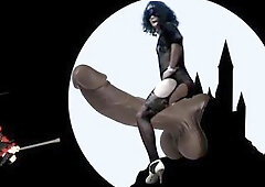 Hallowen Sexy Kitten ebony doxy