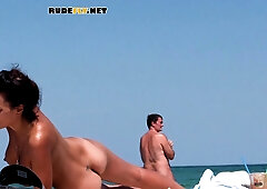 Arousing young nudist darkhair