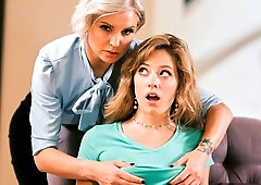 Stepmom Kenzie Taylor and River Lynn enjoying great oral