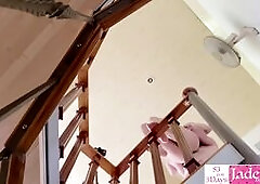 Danger fuck over the stairs