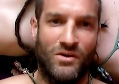 Beautiful man experiencing orgasm