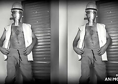 Builder Pisses Soccer