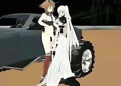 【R18 MMD】Push And Smack 【Mutsu】