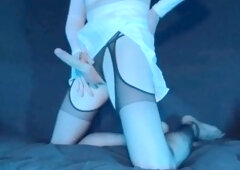 Sissys enjoy anal play