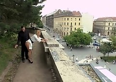 Russian tourist Isabella Clark is banged by several studs in the bar