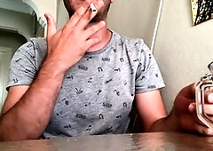 Very hairy men legs, smoke, very hairy arab men