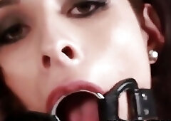 Naughty shemale uses kinky sex toys and jerks off solo