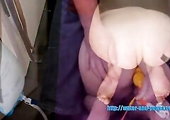 DeviantBabyGirl is subjected to a humiliating hard drubbing and whipping during the time that being cleaned out with three gallons of soapy water held
