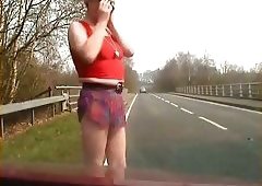 Zoe Flaunts In The Streets With Barely A Skirt To Cover Her