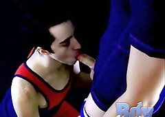 Aron Sucks A Big Juicy Dick! - Aron Malt And Trace Van De Kamp