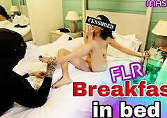Training Zero Femdom Serf Breakfast in Daybed Real Pair Wife