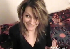 Very Raunchy Greek Girl Katerina Nailed In All Her Holes