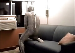 snake wanks off in motel guest room