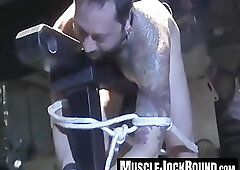 Franco Dax jolts with anguish through his sexy body