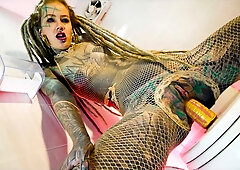 Alternative Tattoo Model Solo Piss Action