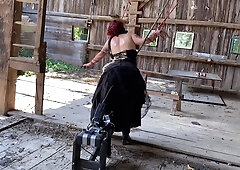 Verified Amateurs - Tied Up And Fucked By Machine In Barn