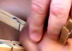 Sexy blonde MILF's big boobs and pussy are extremely punished