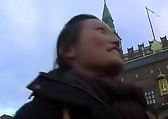 Red haired chick got fucked from the back while her best friend was masturbating like crazy