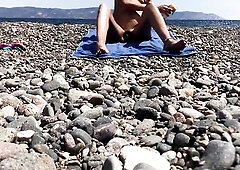 Salute boyz, some other clip of me at the beach. Love to hear what u think about this I completely have a fun being stripped outside, the sun, the sou