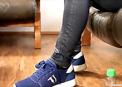 foot Fetish Casey Baxter stroking Off