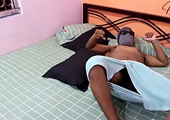 Malaysian maid rides her employer hard in a secret tryst after hours