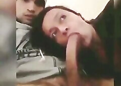 The Girl Knows How to Suck a Big Cock