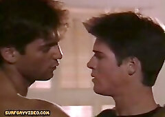 Vintage gay muscle guy bareback sex and cums