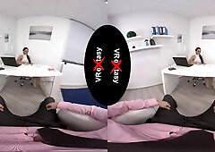 I Am Sorry Boss; Big Fake Tits Brunette Pov Blowjob