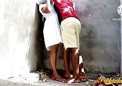 Passionate outdoor encounter between a Sri Lankan woman and her Indian lover