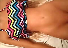 Morena with her darksome twat allows me to satisfy her
