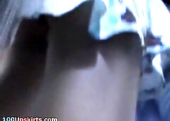 And one time afresh, I was hunting at the bus stop. This time I filmed captivating playgirl in diminutive dress. Look at her butt.