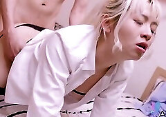 Hot Taiwan Commercial Model Fucks A Handsome Salesman