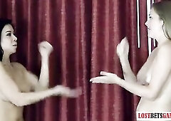 Who can Ride the Sybian the Longest? these Girls Challenge one another