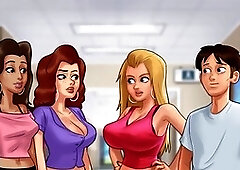 Massage session with stepmom Debbie in Summertime Saga by MissKitty2K