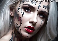 smokin' fetish,AI video,red lipstick