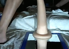 Nasty Amateur Riding A Toy