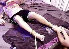 Btrucker77's soles getting a ticklish surprise