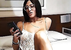 This Is A Charming Trans Who Has A Wet Blowjob.