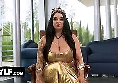 Put your mitt around her neck and pound her in missionary, she's begging you