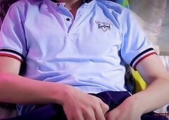 Fountains, eating my own cum, big gay cocks cumming