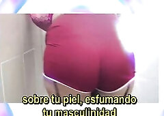 The sissy training for crossdressers, transvestites, femboys or trans becomes a sissy bimbo with subtitles (in Spanish). Dream.