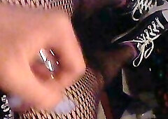 trippie cumming through chastity cage