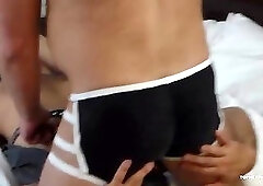 Leather Bear Oral Gay Threesome