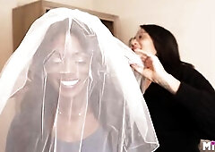 Bride cucks her recent spouse on wedding night