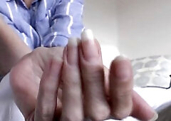 This day, I’m showing u my pretty hands in close-up. I’m applying lotion to my hands. Feel free to masturbate during the time that watching this m