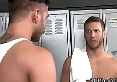 Fucked tat hunk sperms