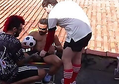 Threesome on the rooftop (COMPLETE IN RED)